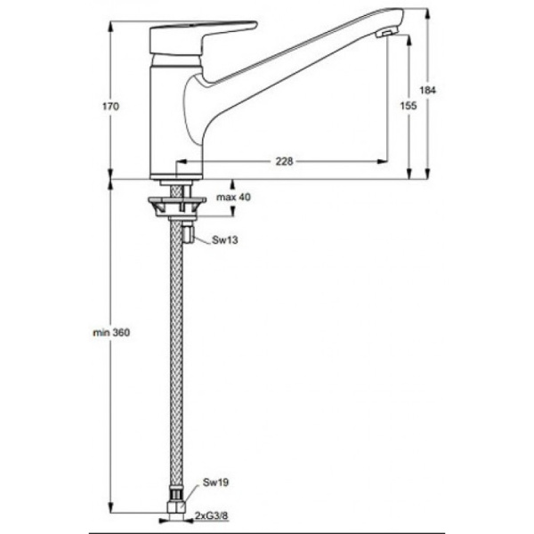 Смесители для кухни Ideal Standard B9931AA