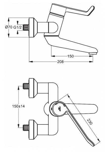 Смеситель для раковины Ideal Standard Ceraplus B8315AA, хром
