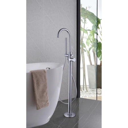 Смеситель ABBER Wasser Kreis AF8115N напольный для ванны, хром