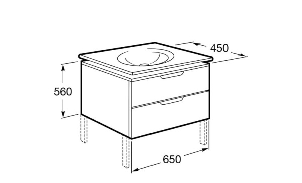 Модуль под раковину и раковина Roca KALAHARI 855773770