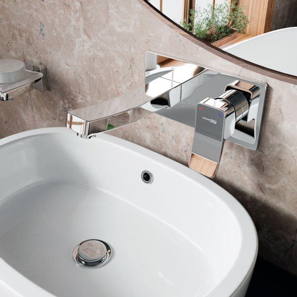 Встраиваемый смеситель для раковины WasserKRAFT Aller 10630 Встраиваемый смеситель для раковины WasserKRAFT Aller 10630