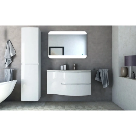Пенал подвесной Cezares  Vague 44324 Bianco lucido