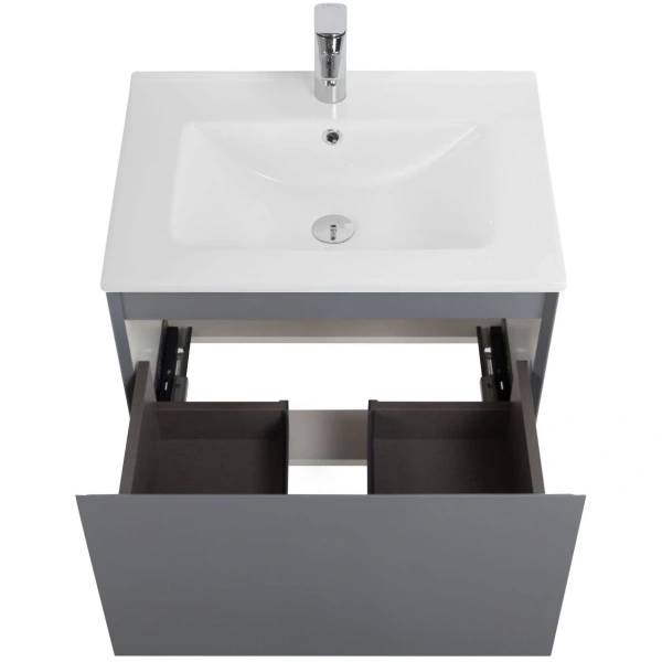 Тумба без раковины Art&Max Latina AM-Latina-600-1C-SO-GM серый матовый