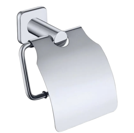 Держатель для туалетной бумаги с крышкой WONZON & WOGHAND, хром WW-V1802-CR