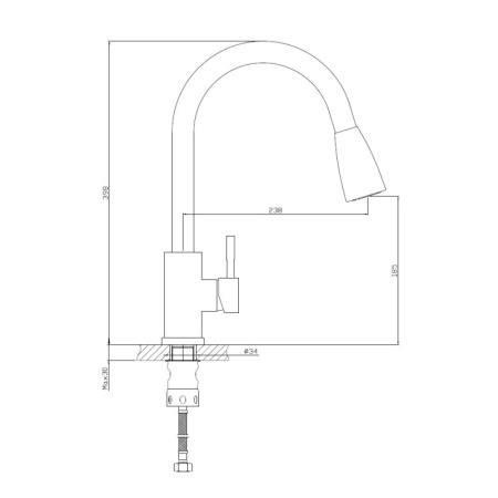 Смеситель для кухни Haiba HB73304-2