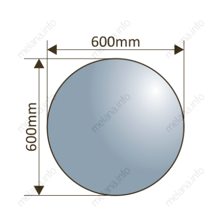Зеркало с LED-подсветкой (60х60) Melana MLN-LED088