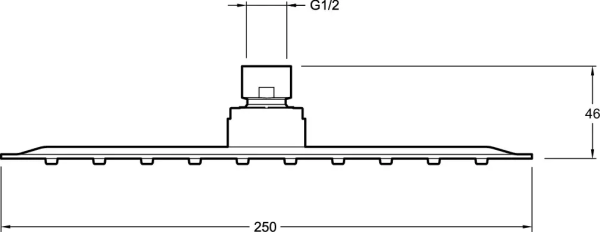 Верхний душ Jacob Delafon Jacob Delafon Metro E26601-BL Верхний душ Jacob Delafon Jacob Delafon Metro E26601-BL