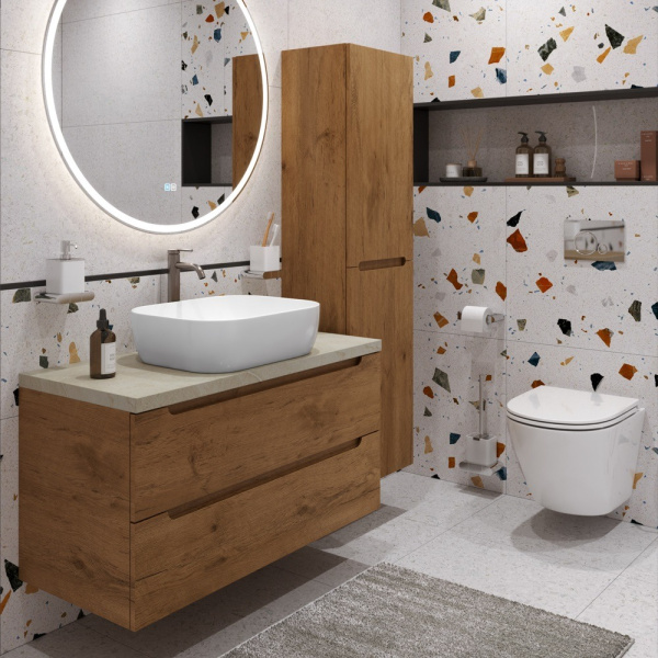 Тумба с раковиной BelBagno ETNA100RN-KEPMCO-1302-SET