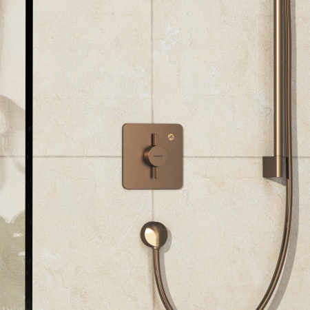 Смеситель для душа Hansgrohe DuoTurn Q 75614140 шлифованная бронза