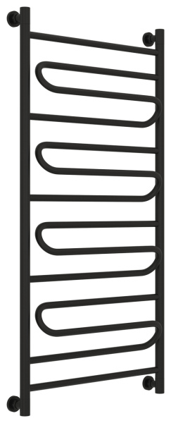 Полотенцесушитель Водяной Сунержа Элегия + (120х60) Матовый Черный 31-0205-1260