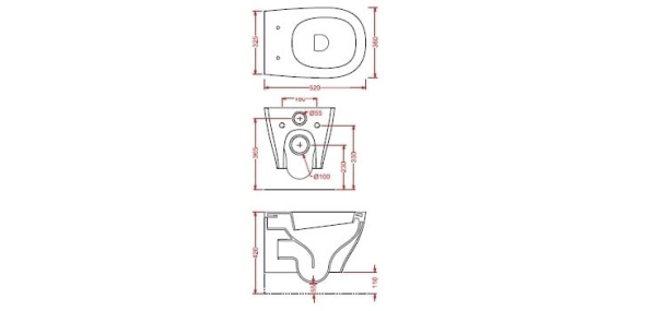 Унитаз подвесной Artceram Ten TEV003 01 00 bi без сиденья