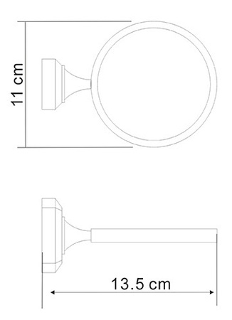 Держатель щетки для унитаза Wasserkraft K-C173 9061728