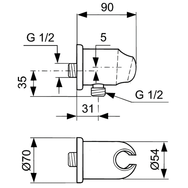 Душевой комплект 7 в 1 Ideal Standard Alpha BD003AA