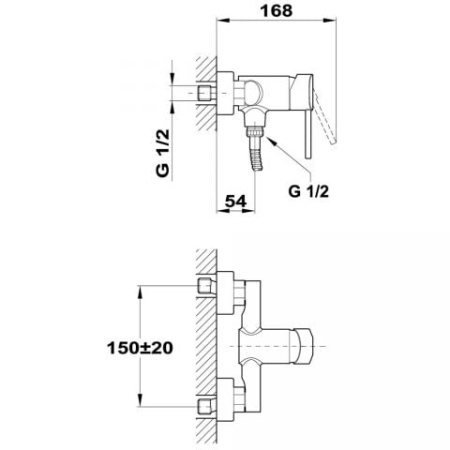 Смеситель для душа Teka ARES 232310200 (23.231.02.00) Смеситель для душа Teka ARES 232310200 (23.231.02.00)