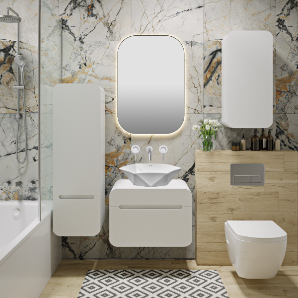 Пенал Runo Ницца 35 белый правый (00-00002128)