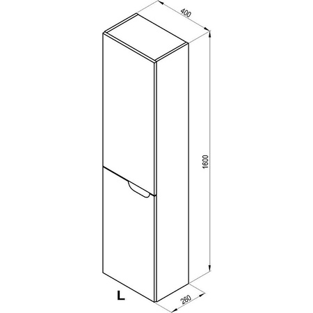 Пенал Ravak SB Classic II 40 L X000001472
