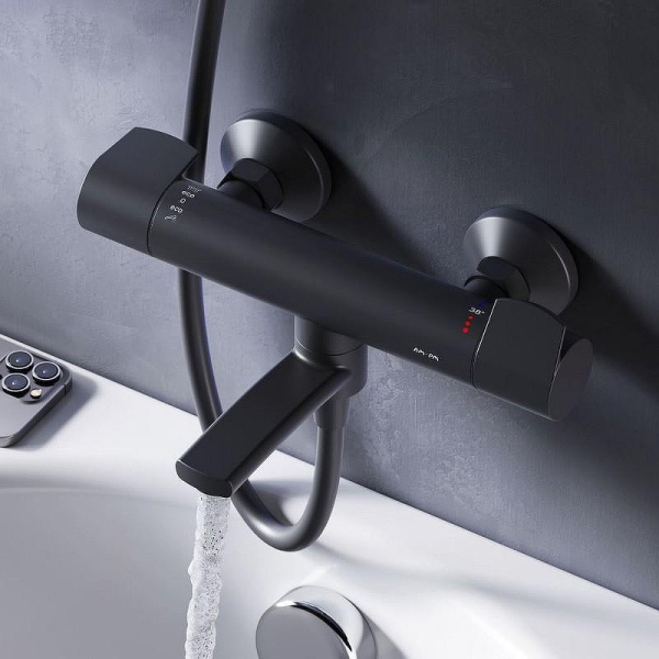 Термостат для ванны AM.PM X-Joy F85A50022 черный матовый