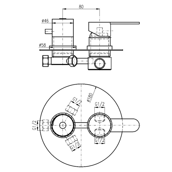 Смеситель встариваемый для ванны Rav Slezak Zambezi ZA087.3 Смеситель встариваемый для ванны Rav Slezak Zambezi ZA087.3