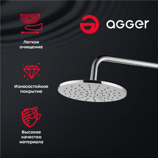 Верхний душ Agger Breeze ATS01 Верхний душ Agger Breeze ATS01