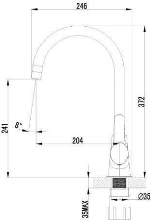 Смеситель для кухонной мойки Lemark Atlantiss (LM3255C)