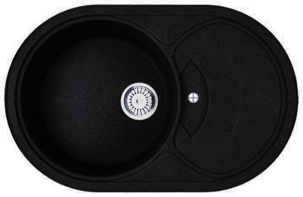 Кухонная мойка Whinstone ￼￼￼Милан (B02) черная 41481