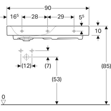 Раковина Geberit Citterio 500.548.01.1