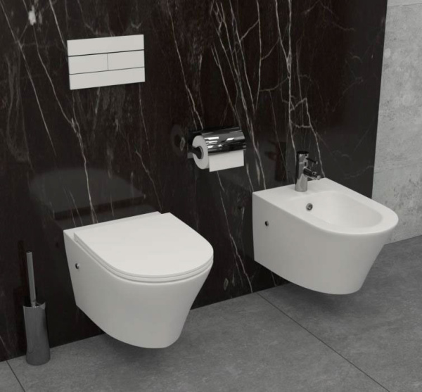 Унитаз подвесной безободковый Jacob Delafon Rodin+ EDY102-00 подвесной без сиденья