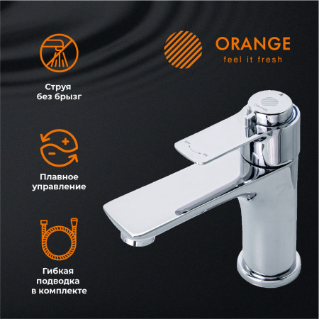 Смеситель для раковины с термостатом Orange Thermo T19-021crхром