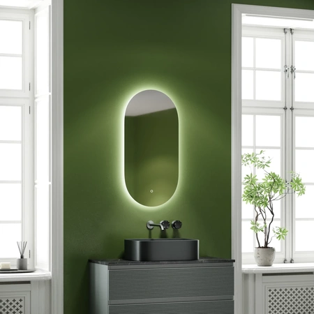 Зеркало с подсветкой Sancos Oval (55х105) OV55C