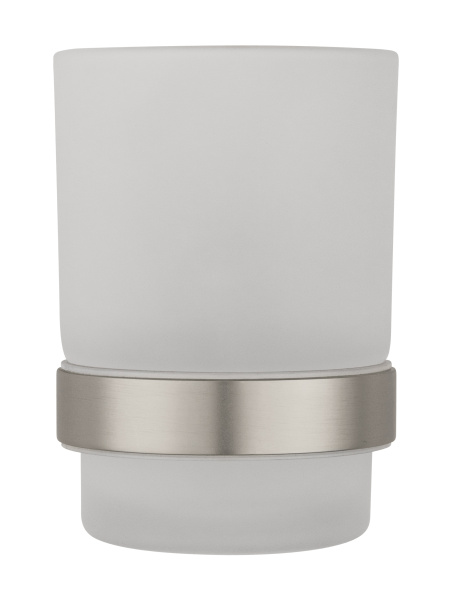 Стакан для зубных щеток с держателем WONZON & WOGHAND POLO, брашированный никель WW-8921-BN