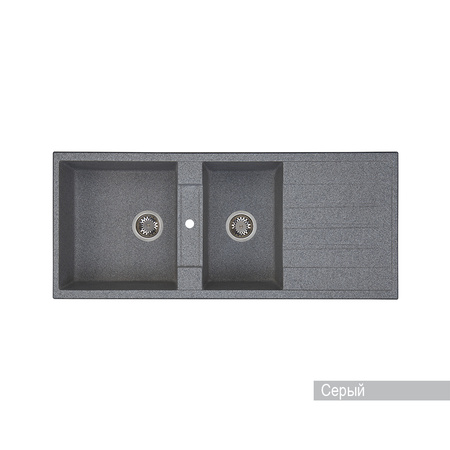 Кухонная мойка Aquaton Торина 1A712032TR230 серый