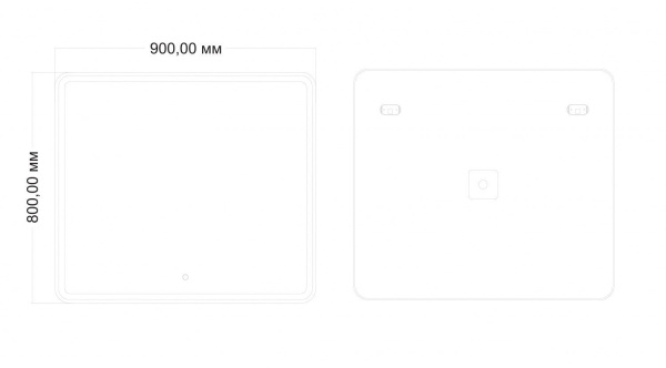 Зеркало с подсветкой Art&Max VITA AM-Vit-900-800-DS-F