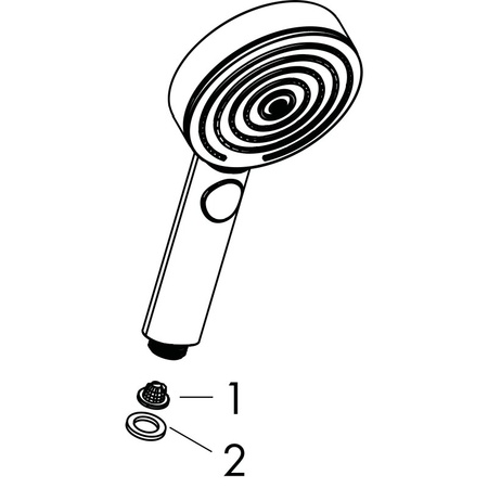 Душевая лейка Hansgrohe Pulsify Select 105 3jet Relaxation 24110000, хром