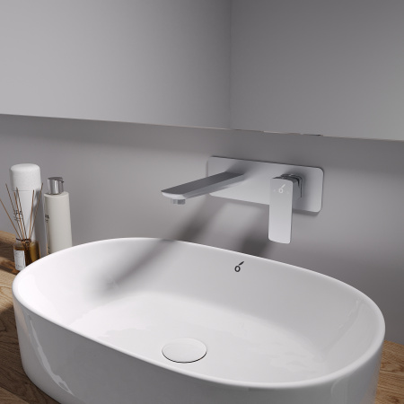 Смеситель для раковины скрытого монтажа Oliveeka OL-869003-CR, хром