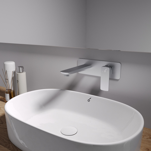 Смеситель для раковины скрытого монтажа Oliveeka OL-869003-CR, хром