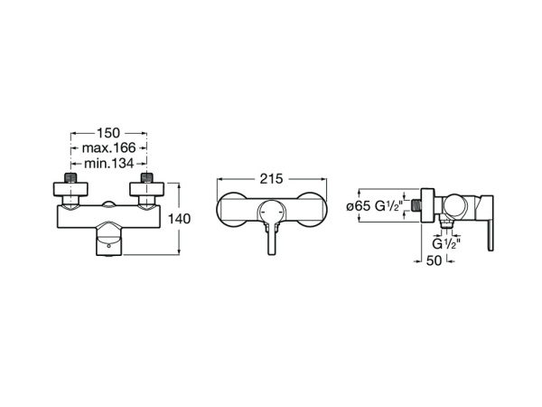 Смеситель для душа Roca Naia 5A2196C00