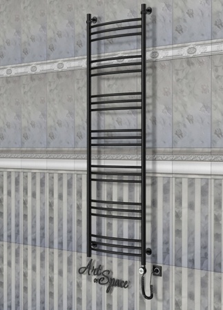 Электрический полотенцесушитель с функцией быстрой сушки ArtofSpace ARTICO EAAO5001800RAL9005RP