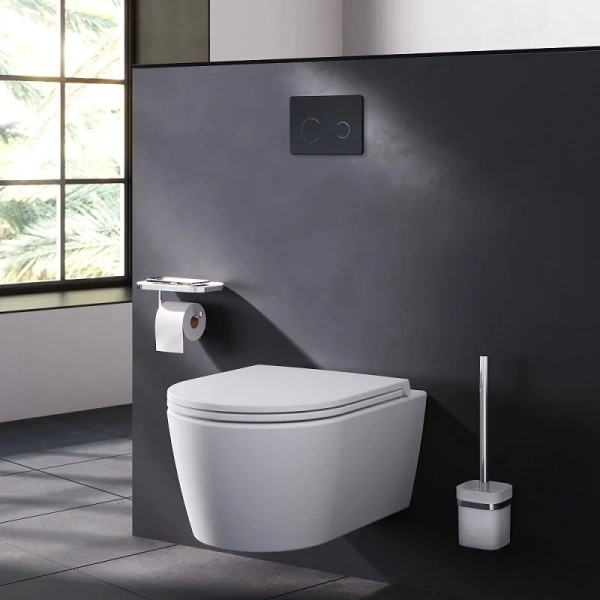 Клавиша смыва сенсорная Am.Pm Touch Pro I0450B38 черный глянец