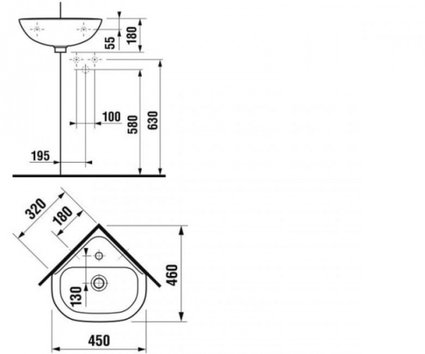 Умывальник Jika Deep by Jika 8166120001041