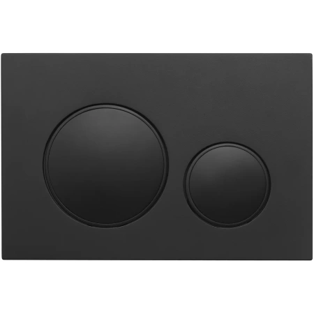 Кнопка смыва Veconi FLUSH FLV10-B чёрный матовый кайма - черный матовый