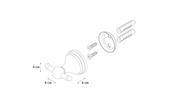 Крючок двойной Grampus Laguna, GR-7805