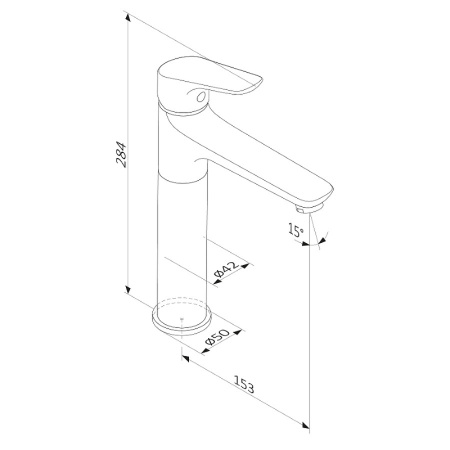 Смеситель для раковины Damixa Jupiter 770250301