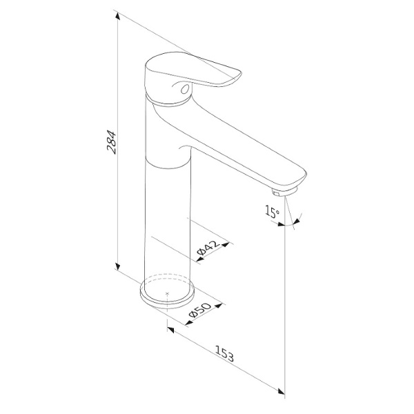 Смеситель для раковины Damixa Jupiter 770250301