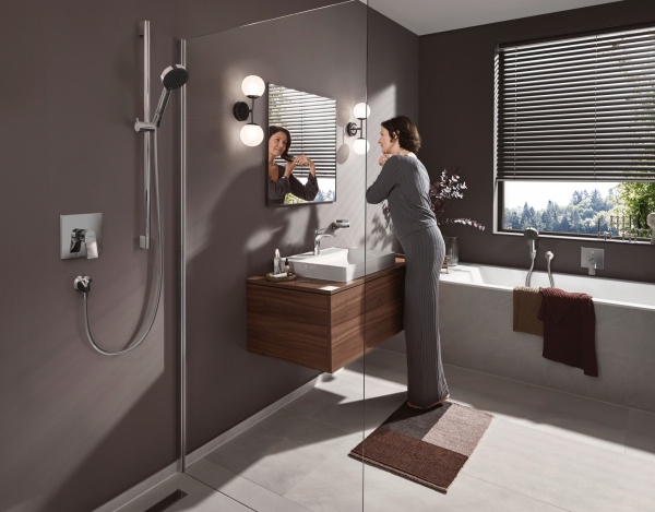 Смеситель для ванны встраиваемый с защитной комбинацией EN1717 Hansgrohe Vivenis 75416000 хром