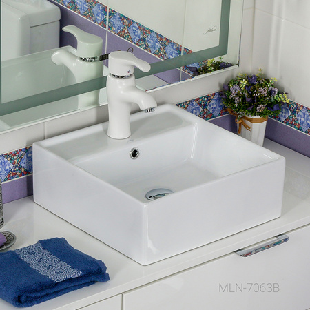 Раковина накладная  (40,5х40,5) Melana 7063B-805