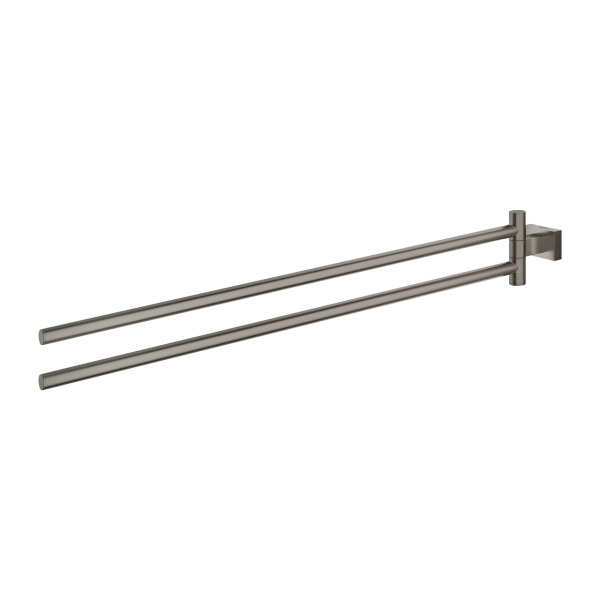 Полотенцедержатель двойной Grohe Essentials Cube 40624 AL1 (40624AL1) темный графит матовый Полотенцедержатель двойной Grohe Essentials Cube 40624 AL1 (40624AL1) темный графит матовый