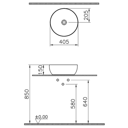 Раковина-чаша Vitra Outline Recycled 7992B066-0016