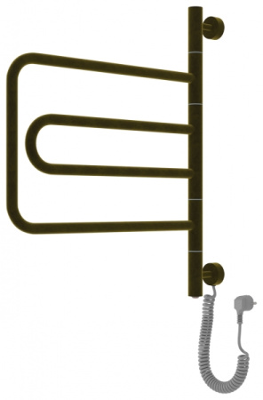 Полотенцесушитель Электрический Cунержа Компакт (640x580) ФЛОК состаренная Бронза 51-0820-0640