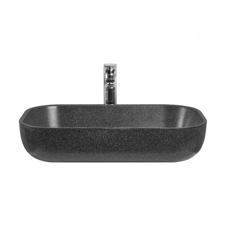 Раковина Aquaton Лола 1A73313KLK210, 60 см, литьевой мрамор, графит