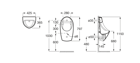 Писсуар Roca Euret 35945F000